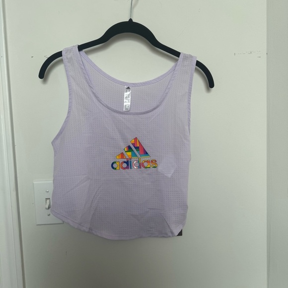 NWT Adidas Pride Tech Lavender Tank Top XS - Picture 2 of 7